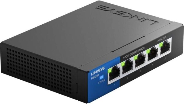 Linksys LGS105: 5-Port Business Desktop Gigabit Ethernet Unmanaged Switch