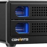 Cenmate Aluminum Dual Bay Hard Drive Enclosure