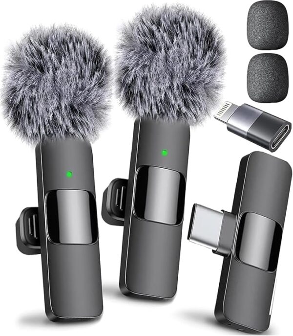 Mini Mic Pro Wireless Microphone for iPhone iPad Android